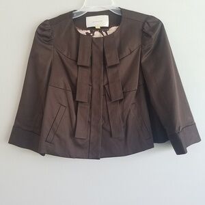 Anthropologie Leifsdottir swing crop jacket.